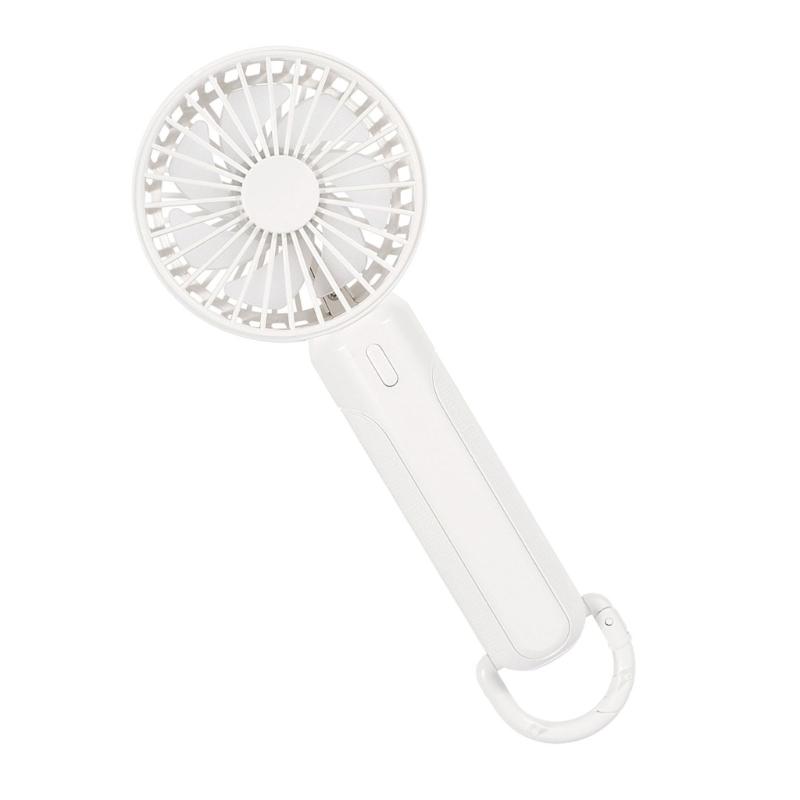 Portability Mini Fan Handheld Fan 3 Speed With LED Light Rechargeable Cooling