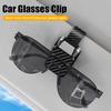 New Car Sunglasses Clip Sun Visor Glasses Holder Card Ticket Holder Stable Storage Clips Eyeglasses Hanger Car Interior Storage