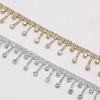1yds Rhinestone Trim Decoration Plastic Chain DIY for Home Decoration Clothing Shoes Accessories