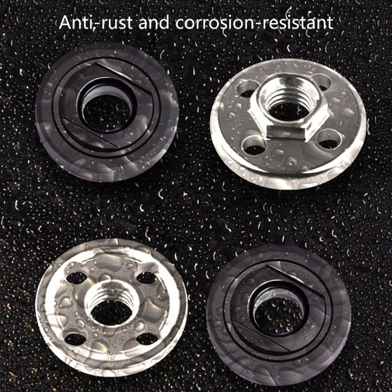 Strong Four Hole Fastener Plate Hexagon Flange Nut Pressure Plate for 100 Angles Grinder Rusts Resistant Steel Build