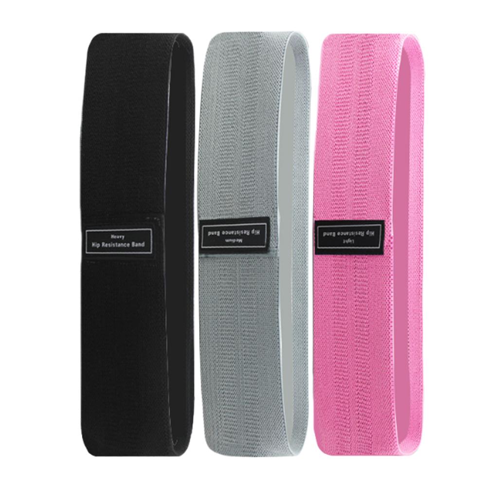3pc Resistance Elastic Booty Bands Squat Glute Workout Non-slip Trainer Thick Band Yoga Pilates Hip Circle Expander Band for Gym