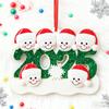 Personalized Christmas Ornaments 2025 Custom Family of 2/3/4/5/6 Snowman Ornaments for Xmas Tree Decor