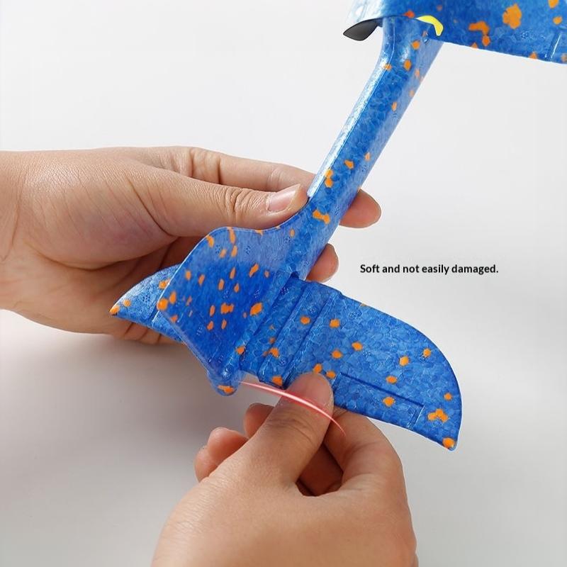 Electric Foam Plane Glider Hand Throw Airplane With Led Light Automatic Flight Planes Outdoor Kids Toys For Children Boys Gifts