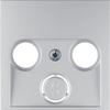 Berker B.Kwadrat .1 B.3 B.7 Alu - RTV-SAT Socket Plate