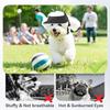Dog Hat for Motorcycle Sun Hat with Ear Holes Stylish Doggy Visor Empty Doggie Helmets Adjustable Easy Wear Small to Medium Dogs