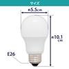 Iris Ohyama LED Wide 40W Warm Energy-Saving Measures Bulb, E26, Beam, Equivalent, White, LDA5L-G-4T6-E