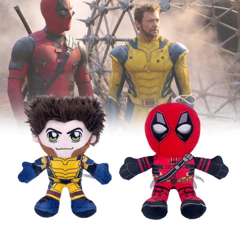 Plush Wolverine Deadpool Dolls Superhero Stuffed Toy Anime Film Decor