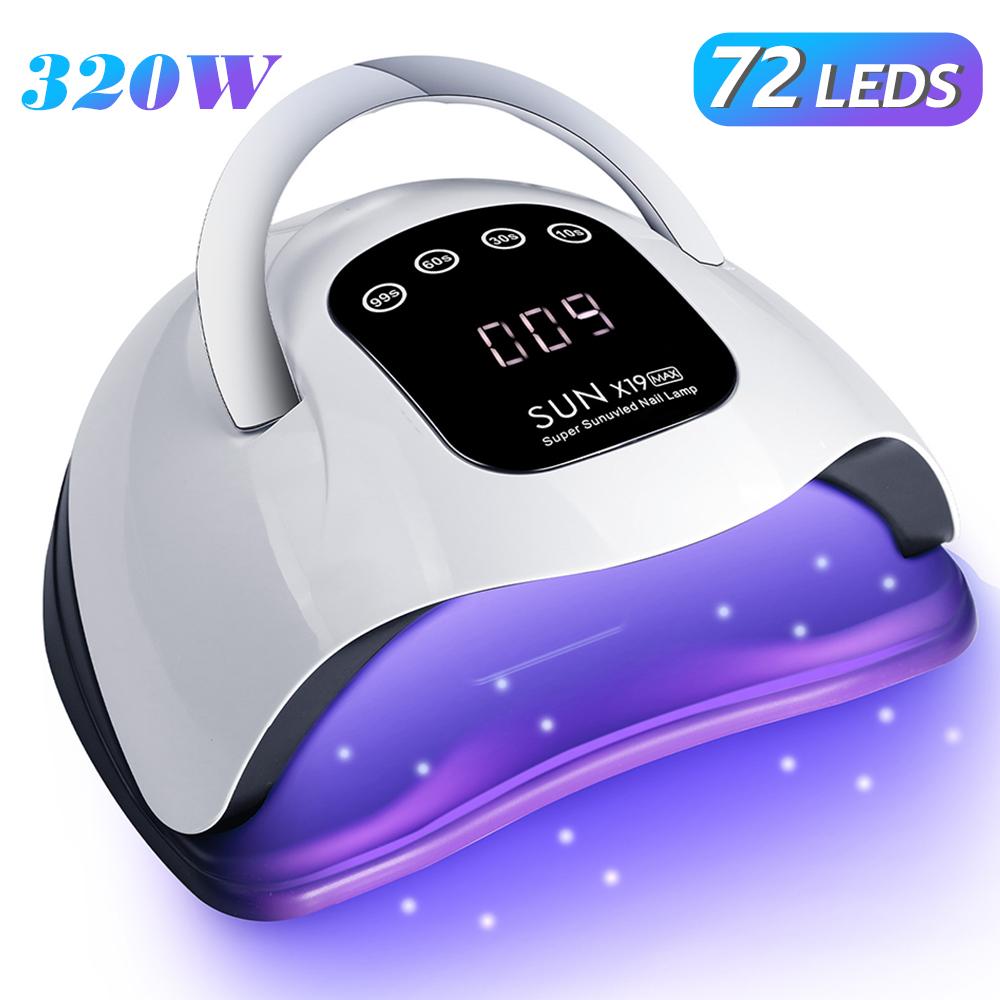 

72 LEDs UV Nail Lamp Professional Nail Dryer with 4 Timer Setting Quick-drying Manicure Lamp for Curing All Nails Gel Nail Art EU