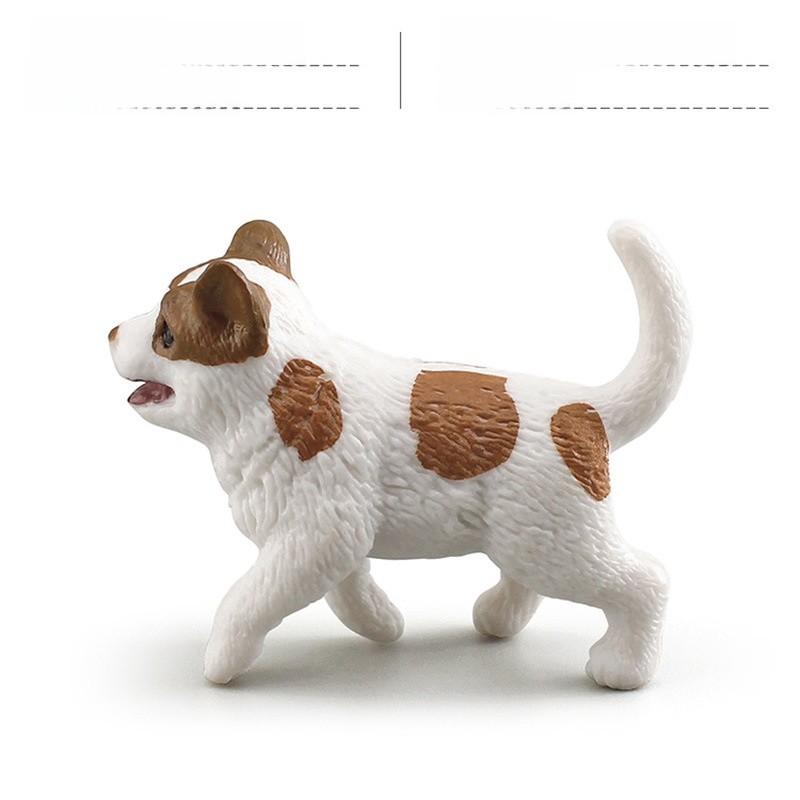 Small Breed Dog Pvc Animal Model Jack Russell Terrier Pet Figurine For Collectors