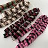 Korean Style Striped Scarf Thickened Winter Shawl Fashion Cashmere Knitted Scarf  Autumn Winter