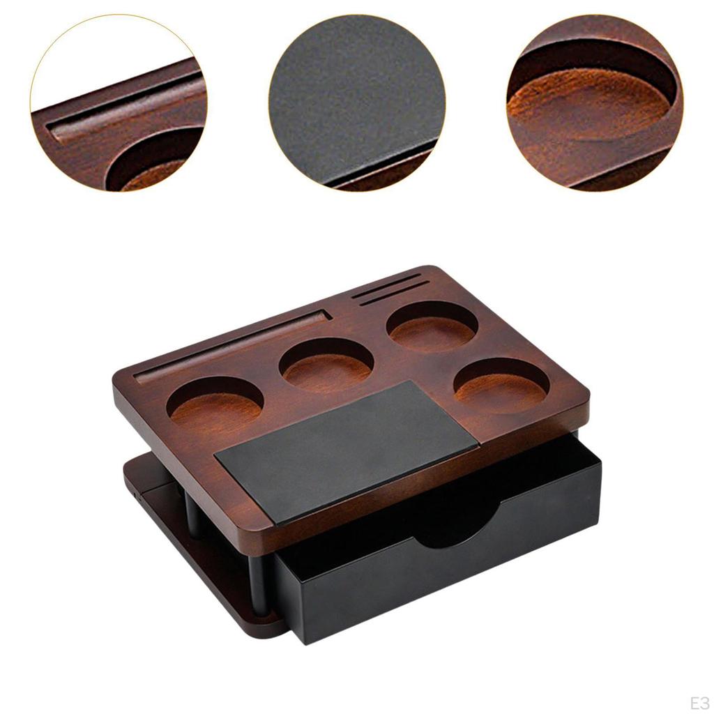 Coffee Tamper Holder for Espresso Station, Organizer Bar Accessories
