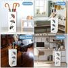 Metal Umbrella Holder Square Umbrella Stand Rack Decorative Umbrella Holder Bin Multipurpose Walking Sticks Holder for Entryway