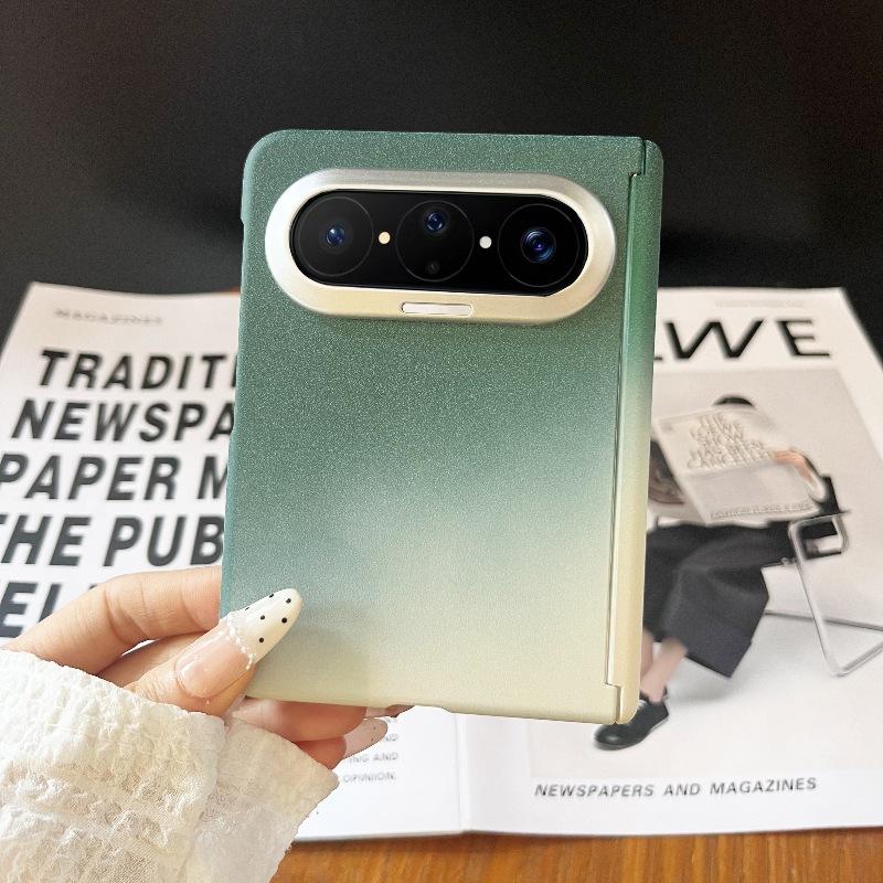 Applicable to Huawei PuraXMax folding screen gradual change rock sand eagle eye lens matte MateX7/X6/X5 mobile phone case