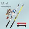 Telescopic Soft Tail Fiberglass Fishing Rod for Long Casts In Sea, Lake, and Stream