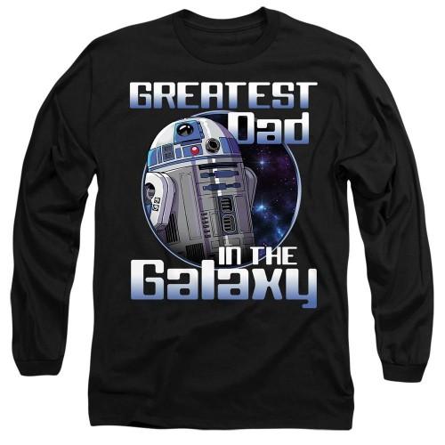 STAR WARS Unisex-T-Shirt für Erwachsene zum Vatertag mit der Aufschrift „Greatest Dad In The Galaxy“