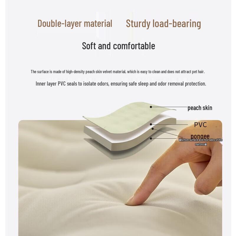 Mobigarden Flocked Double Outdoor Camping Air Mattress
