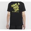 Nike Have A  Day Smiley Print Short Sleeve T-Shirt Men Tops Black CW7392-010