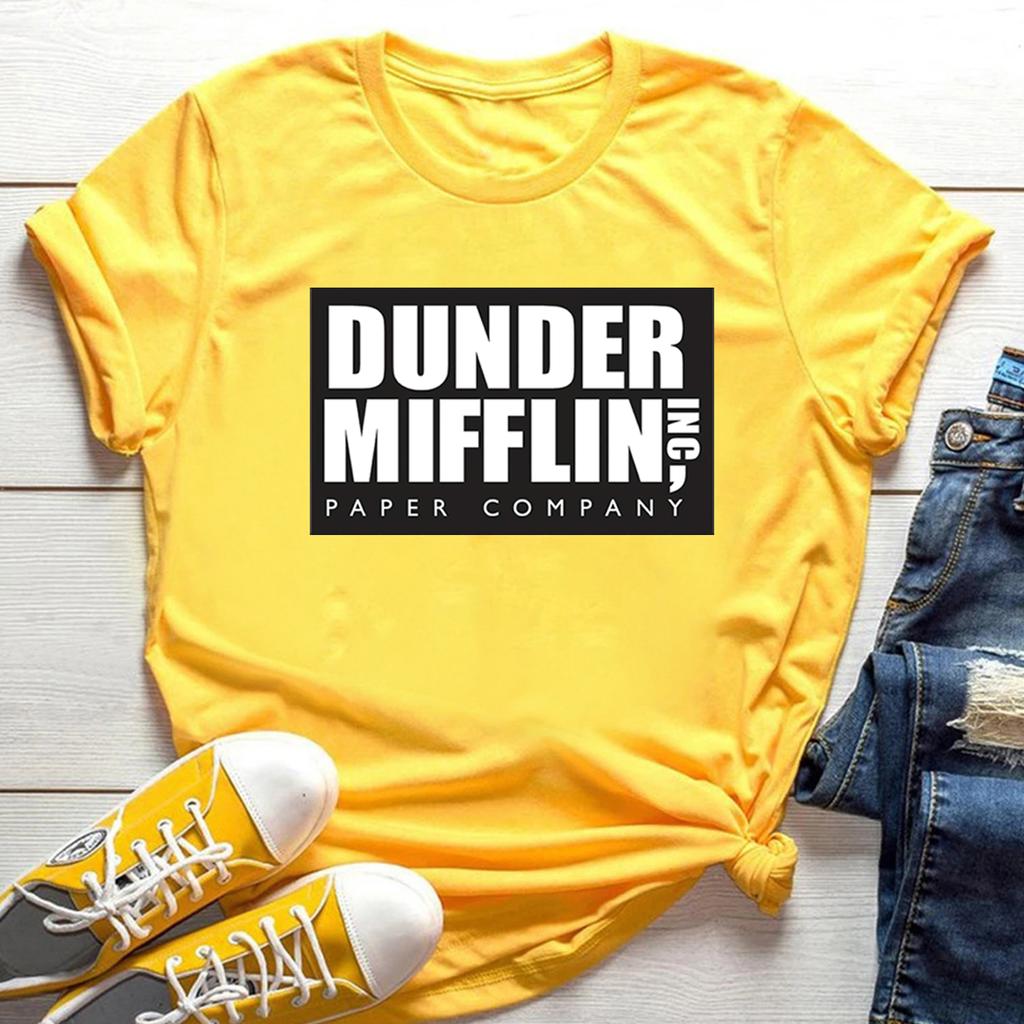 The Office Dunder Mufflin INC Paper Tshirt Micheal Scott Dwight Schrute Shirt Tv Show The Office Inspired Tee Unisex Casual Top
