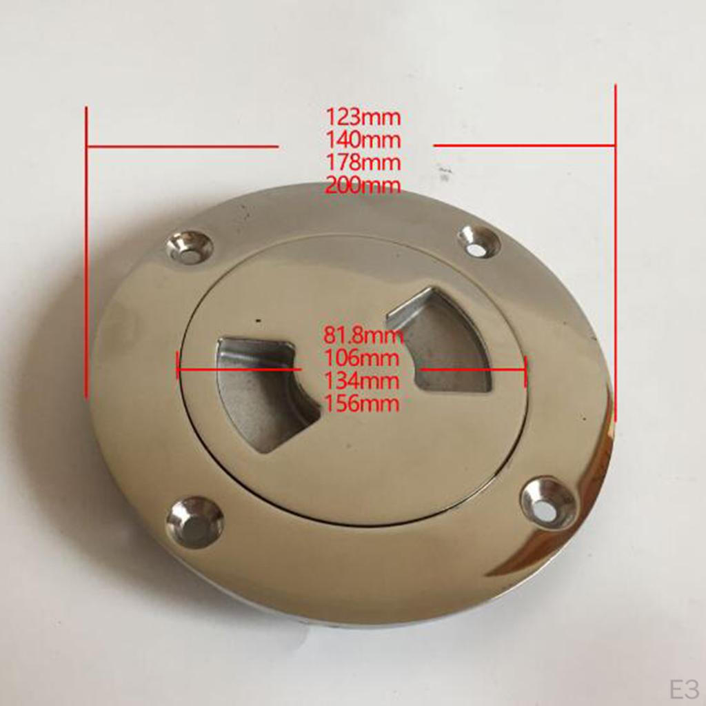 3-6inch Non-Slip Deck Plate (4 Sizes), Marine Access Boat Inspection Hatch/ Cover /Plate for