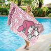 My Melody Beach Towel Cute Sanrio Character Quick Dry Bath Towel for Kids Beach Pool Spa