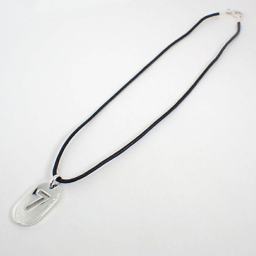 [Pre-owned] GUCCI 925 No. 7 Plate Pendant/Necklace/j50-10