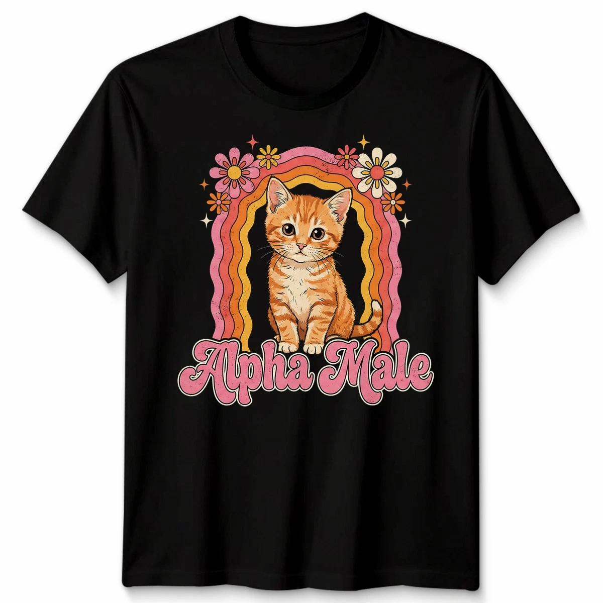 

Alpha Male Cat Kitten Design Humorous Apparel for Men and Women T-Shirt 3XL