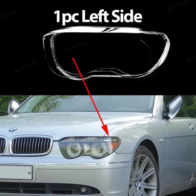 Headlight Lampshade Transparent Lens Left Right Lampshade Protective Cover For BMW 7 series E65 E66 E67 2001-2004 pre-facelift