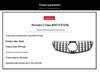 GT Black Edition Front Grille for 2014-2016 Mercedes-Benz E-Class W203