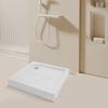 Large 33x33 Inch Square Shower Base Tray, 573 lbs Load Capacity, Non-Slip Bathroom Floor Pan, White Waterproof Shower Receptor