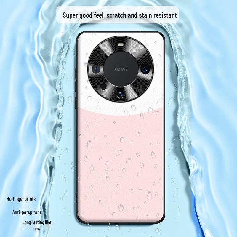 Liquid Leather Anti-fall Protective Cover for Huawei Mate60, One-by-one Shipping.