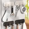 Gancho para Geladeira, Chave Doméstica, Colher de Sopa, Prateleira de Organização Diversa Montada na Parede, Gancho sem Furo na Parte de Trás da Porta
