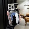 Black Cat Witch Aesthetics Soft Phone Case for iPhone 15 16 17 Pro Max 17Air 16E 14 Plus 13 12 Mini Shockproof Cover Back Shell