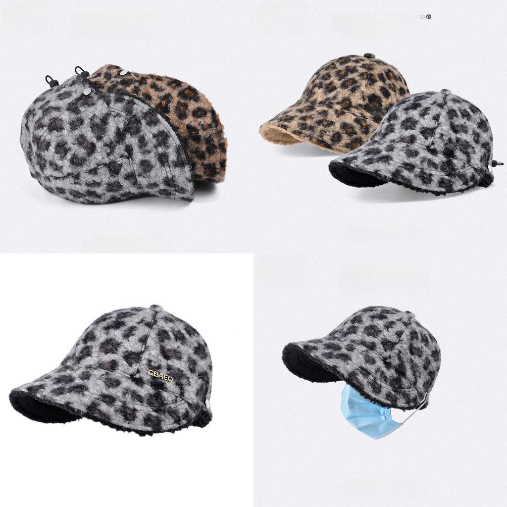 Polyester Winter Warmth Baseball Cap For Women With Windproof Function