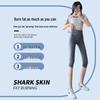 Langsha Women's Summer High-Waist Capri Shark Pants