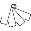 4 PCS Heavy Duty Black Plant Hangers Garden Hooks Fence Hook Hanger Perfect for Hanging Lights Bird Feeder Flower Basket Planters (4.3X 8 inch)