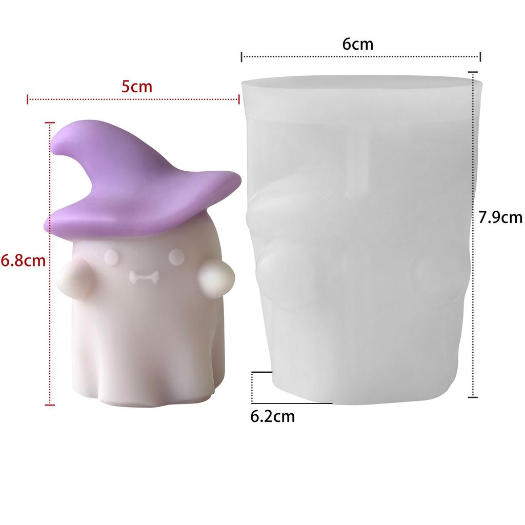 Halloween Candle Mold Elastic 3d Pumpkin Silicone Mold Aroma Candle Mold Reusable For Plaster Decorations Resin Ornaments