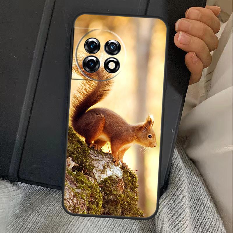 Squirrel Case For OnePlus 15 13 12 11 13R 13T 10T 10R 12R OnePlus Nord 5 CE 2 3 4 Lite N20 N30 Cover