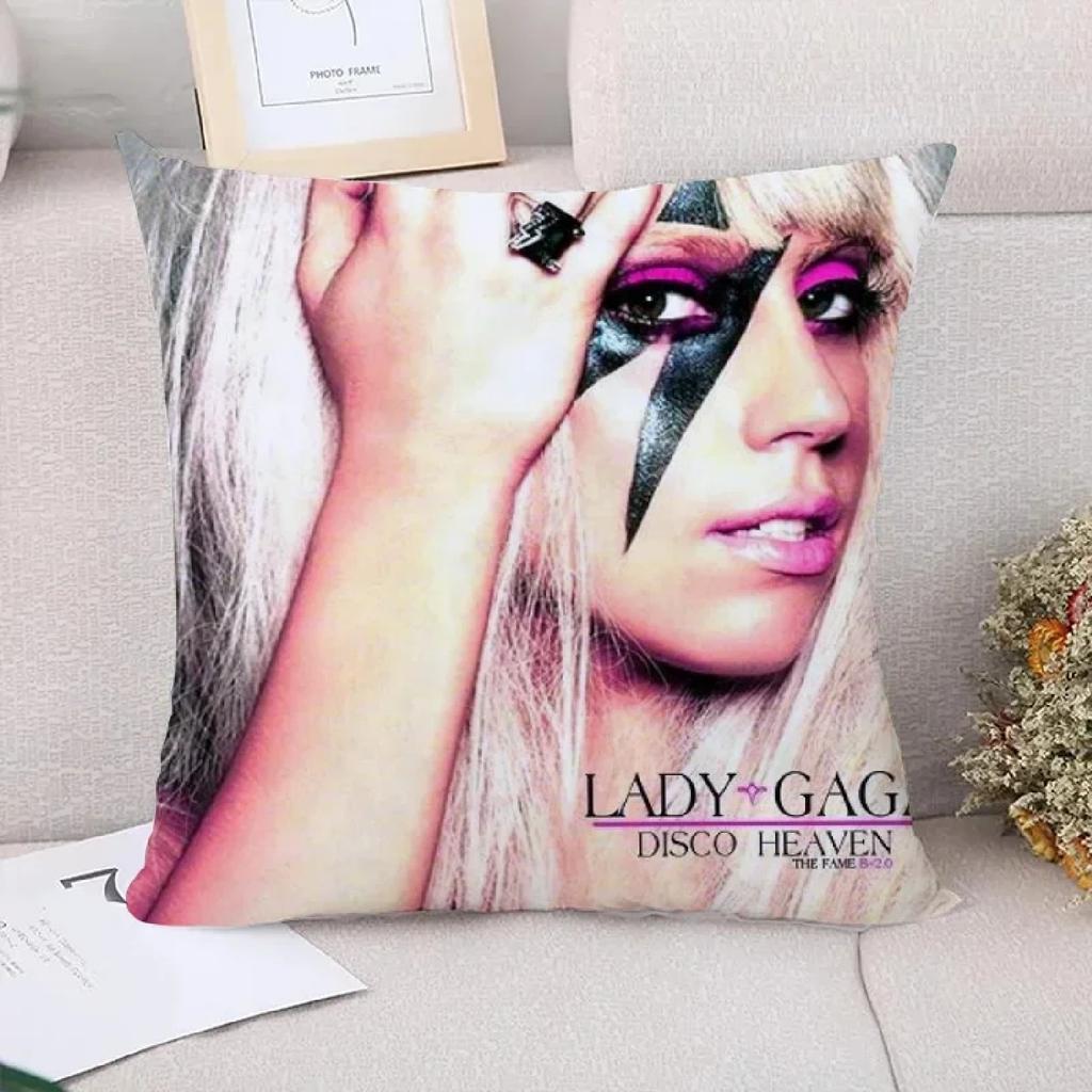 Cushion Lady Gaga Fall Decor Couple Pillow Pillowcases for Pillows Pilow Cases Pillowcase Car Decoration Sofaz,