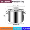 Large Capacity Stainless Steel Induction Soup Pot with Lid