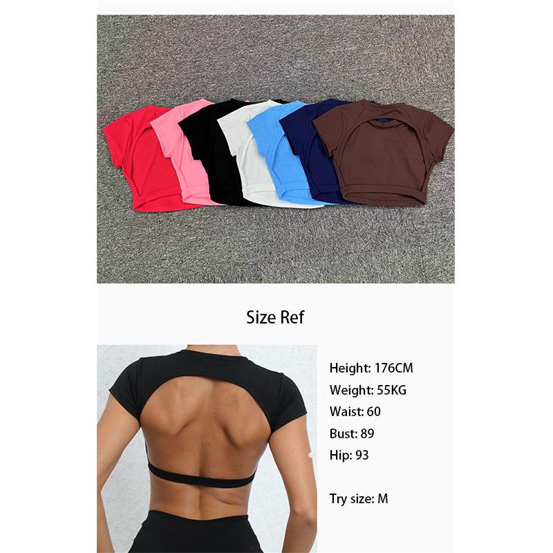 Women's Seamless Yoga Sports Bra Built-In Bra Moisture-Wicking High-Impact Backless Design Quick-Dry Fitness Tank Top Gym Running Activewear