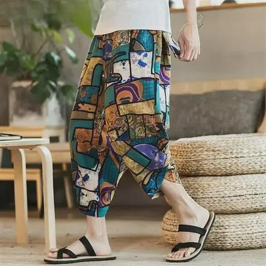 

Мужские летние свободные брюки-шаровары Nine-Point 2XL for 80-85 kg