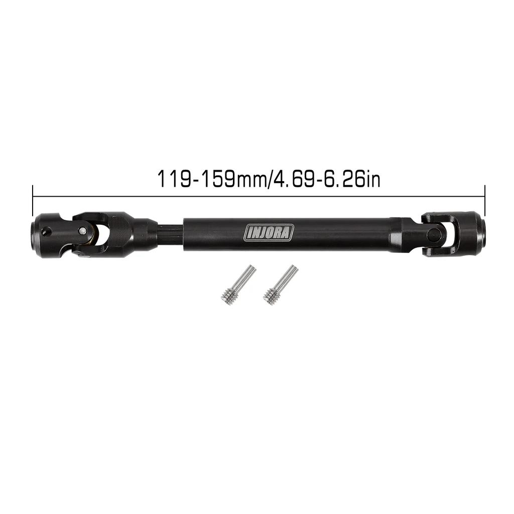 Injora Steel Heavy-Duty Drive Shaft For 110 Rc Car Crawler Axial Scx10 90046 Axi03007 Trx4 Redcat Gen8