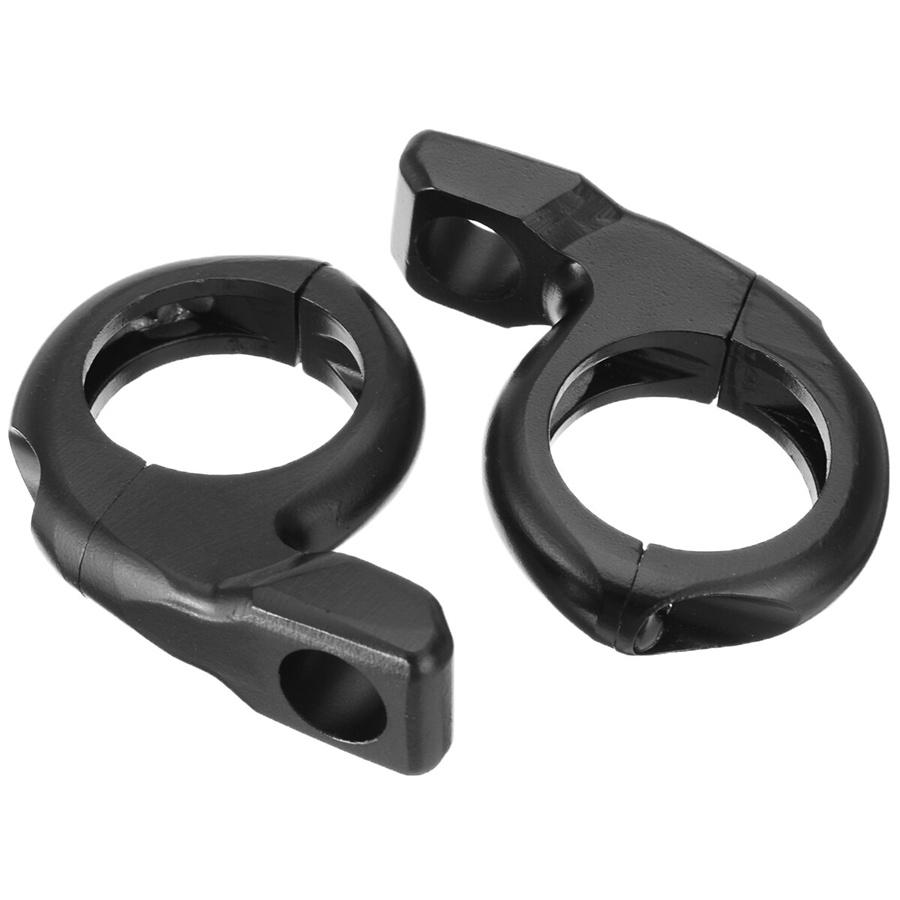 A Pair Atv Motorcycle Bikes handle Bars Rear View Mirrors Adapter Clamp Mounts