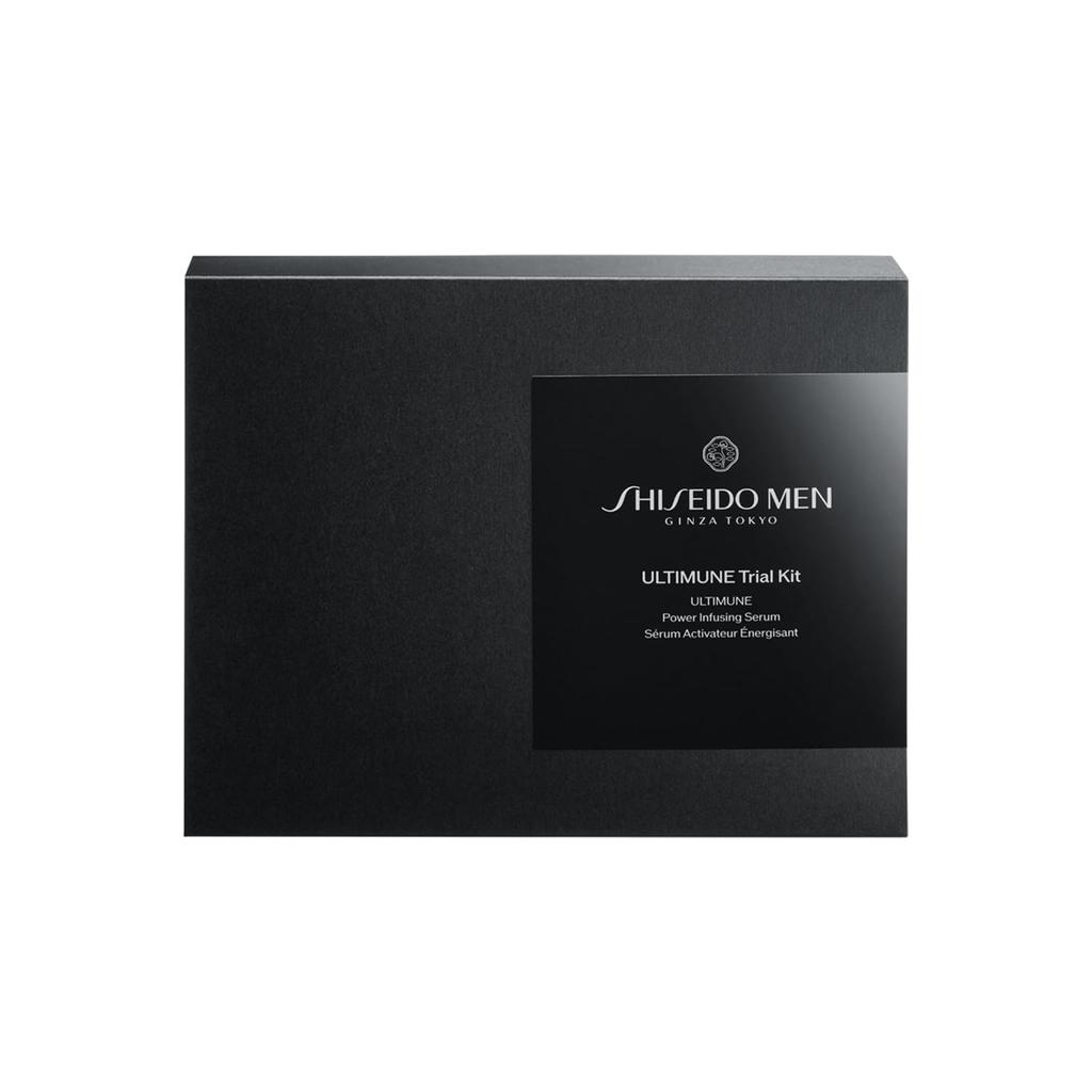 Shiseido Men Ultimune Probierset Enthält Gesichtspflege und Perfekt als Geschenk für Zitrus- und Bambusgrün Reise (Klein) - Reinigung, Gesichtswasser, Serum. Männerhaut.