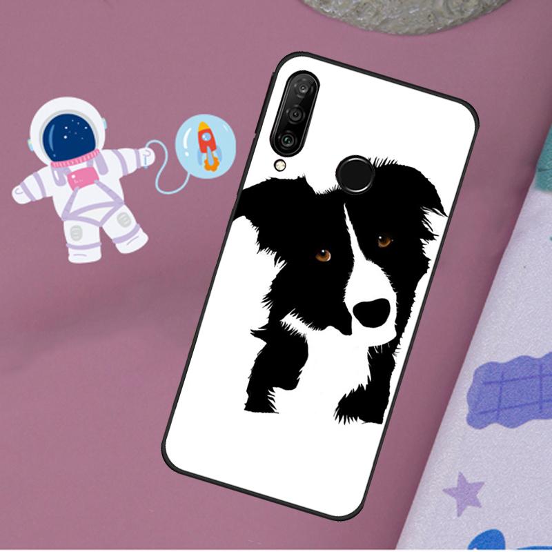 Cartoon Border Collie Case For Huawei Nova 5T 9 10 SE 3i 7i 8i 11i Y60 Y61 Y70 Y90 P40 P30 Lite Mate 60 P60 Pro