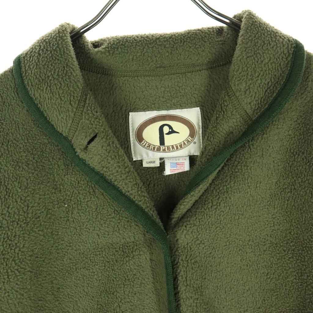BERT PULITZER 90s Old USA Made Long Sleeve Bore Jacket L Khaki Women Used
