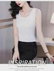 2024 Fashionable Heavy-Duty Diamond Bottoming Sleeveless Vest with Inner Slim Strap