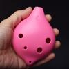 Six-Hole Resin Ocarina Alto AC Tone Drop-Proof Beginner Instrument for Children and Adults