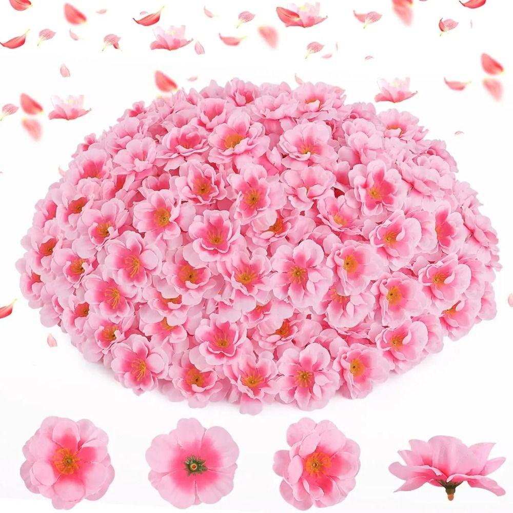 100Pcs Clear Simulation Petals Romantic Artificial Rose Flowers Living Room
