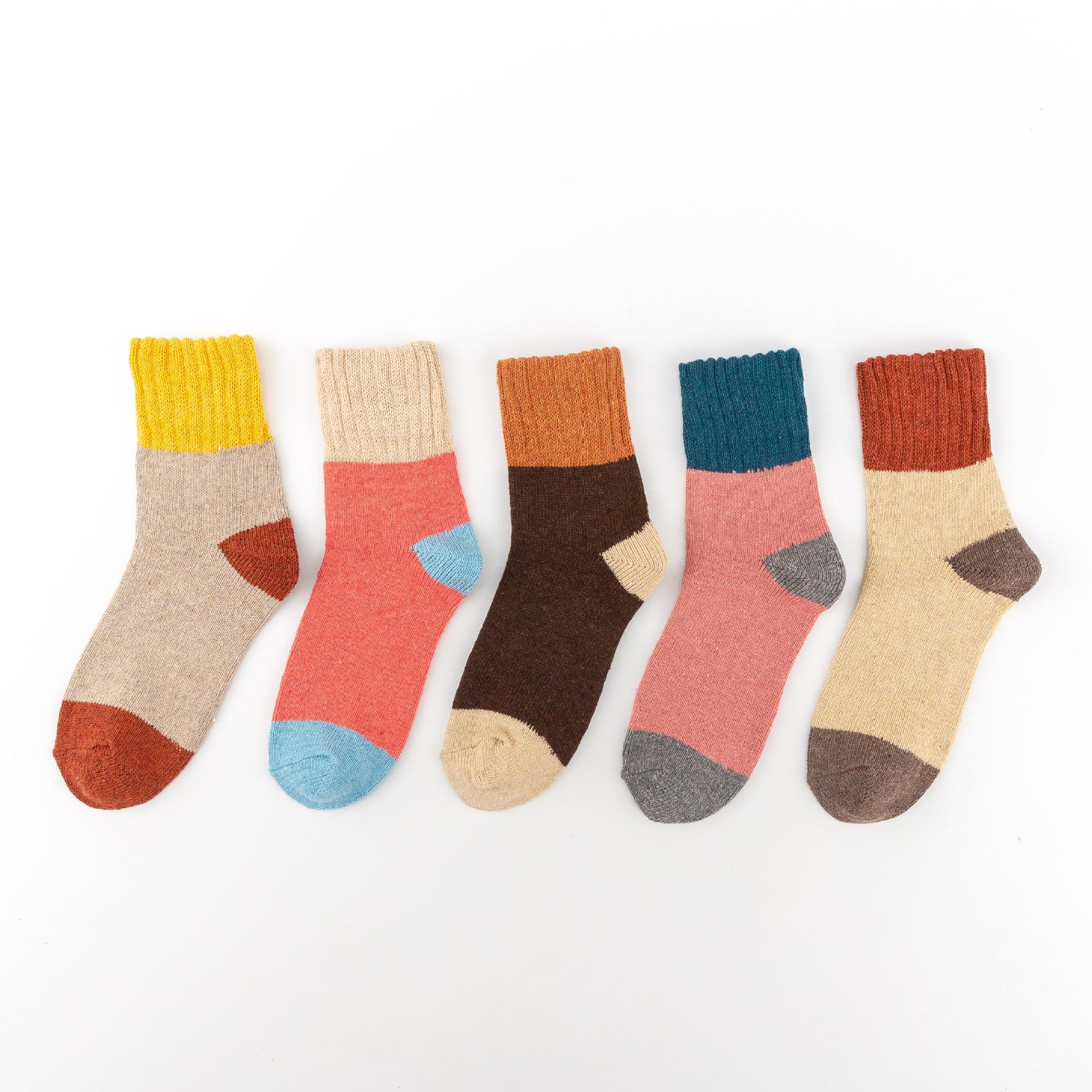 

5 пар роскошных мягких термоносков, утепленных для любой погоды, прочных, стильных, для повседневного ношения на открытом воздухе и занятий спортом, осенне-зимние носки 5 Pairs